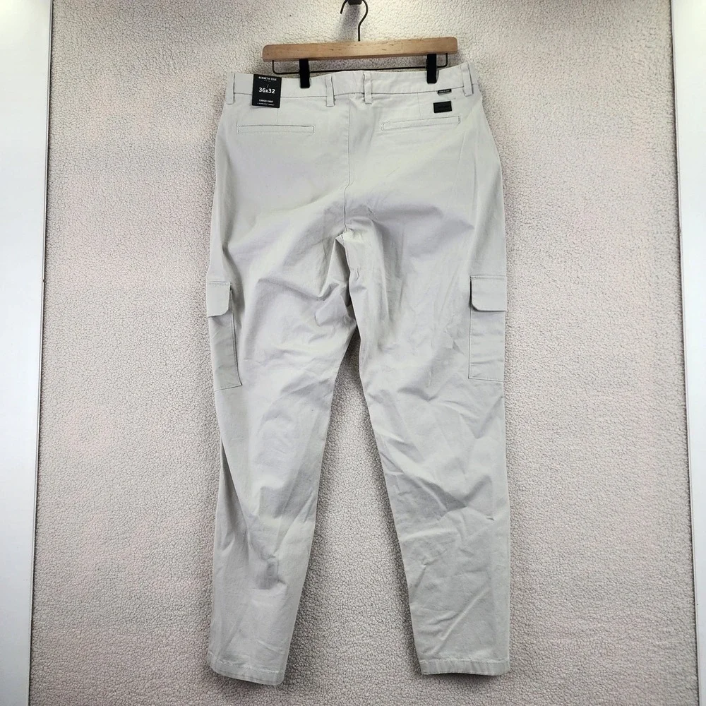 Kenneth Cole New York Mens 36x32 Stretch Cotton Cargo‎ Pants Casual Tapered Fit